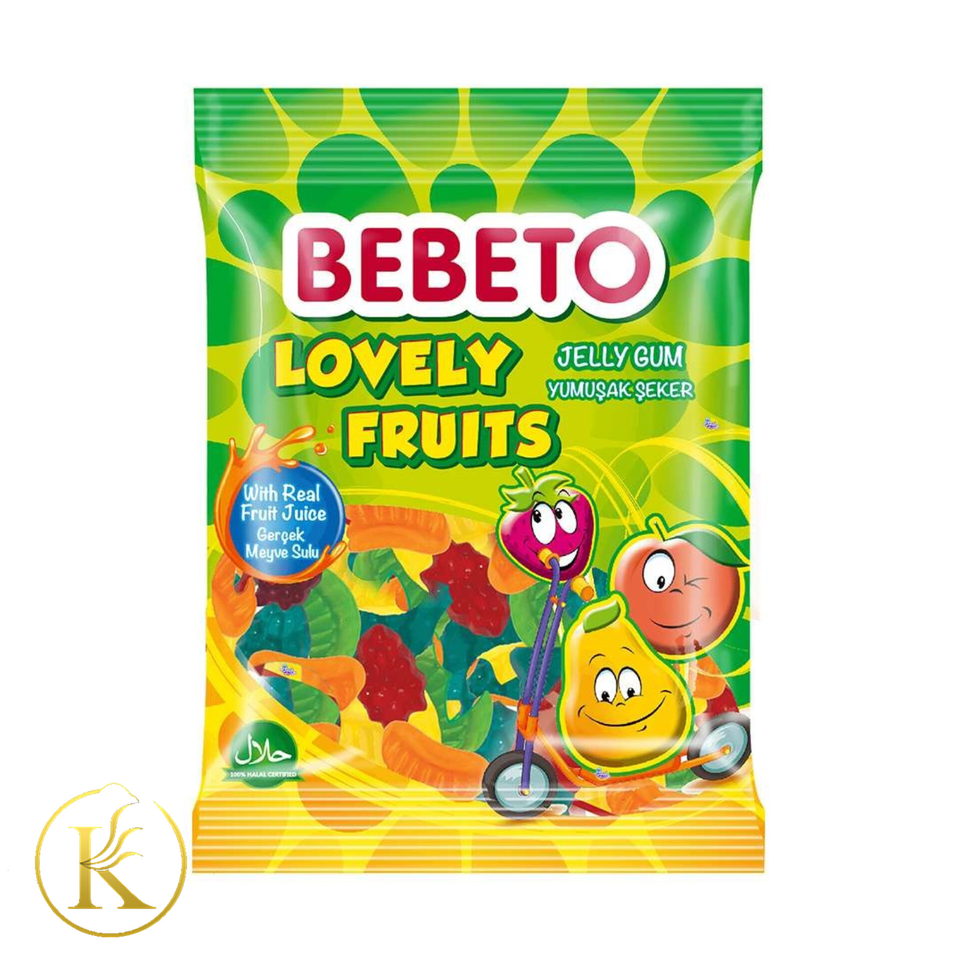 پاستیل ببتو میوه ای با آبمیوه طبیعی ۸۰ گرم bebeto