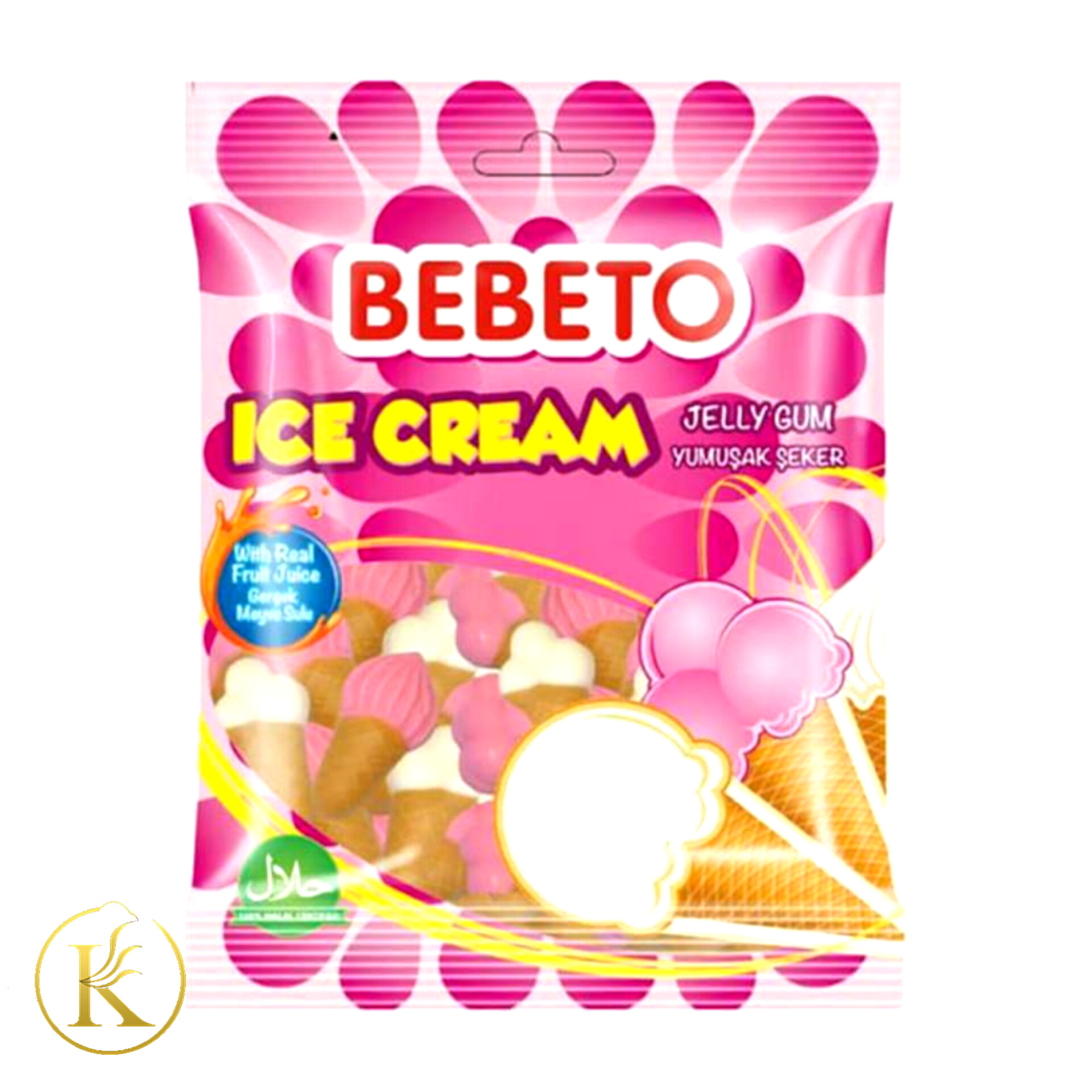 پاستیل ببتو بستنی ۸۰ گرمی bebeto