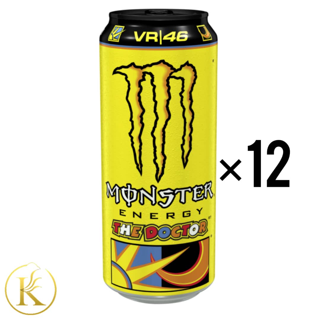 نوشیدنی انرژی زا دکتر زرد مانستر ۵۰۰ میل باکس ۱۲ عددی monster