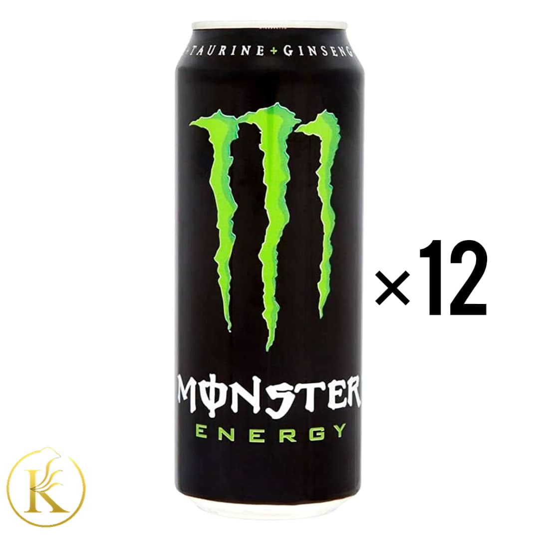 نوشیدنی انرژی زا مانستر مشکی 500 میل باکس ۱۲ عددی monster