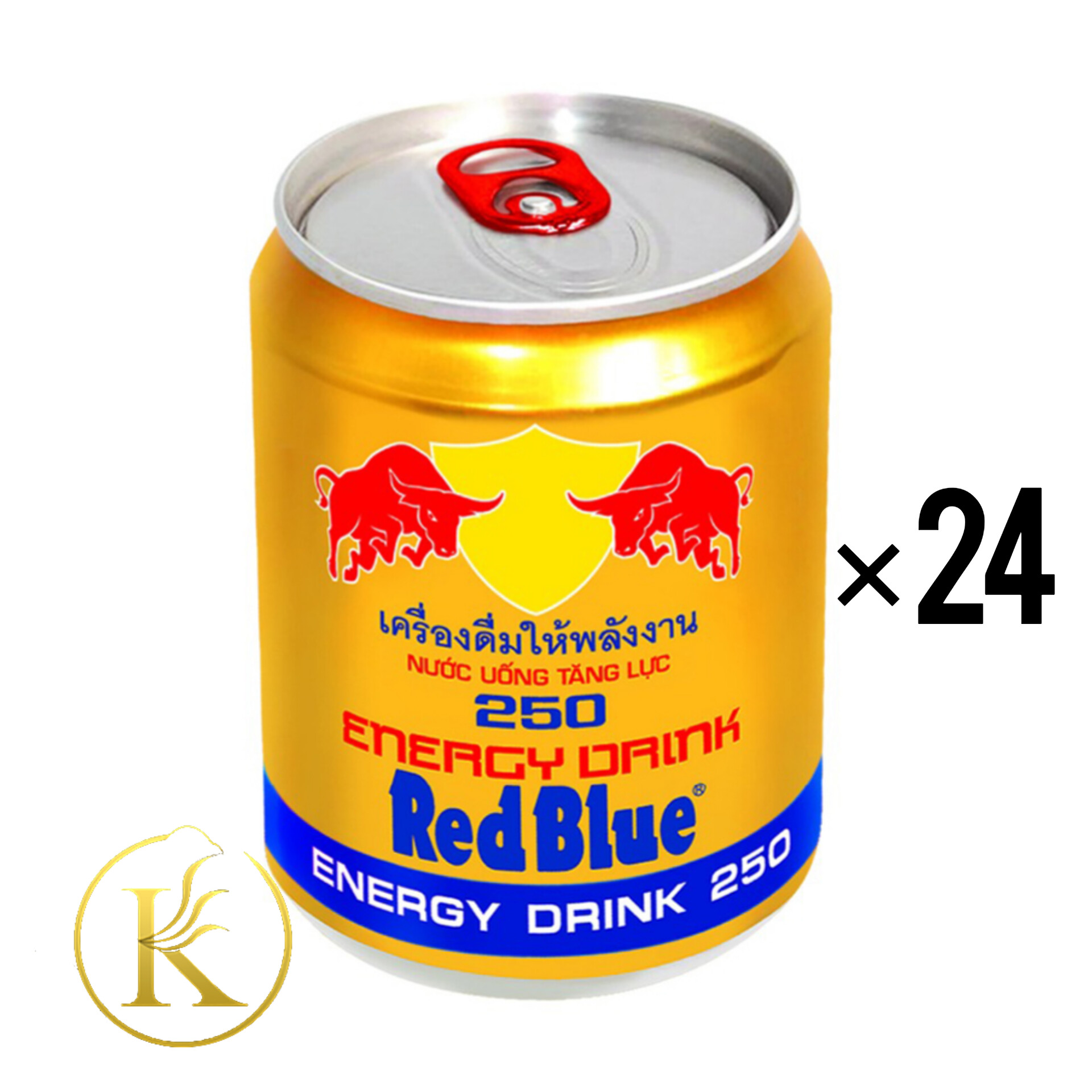 نوشیدنی انرژی زا رد بلو طلایی 250 میل بسته ی ۲۴ عددی Red Blue