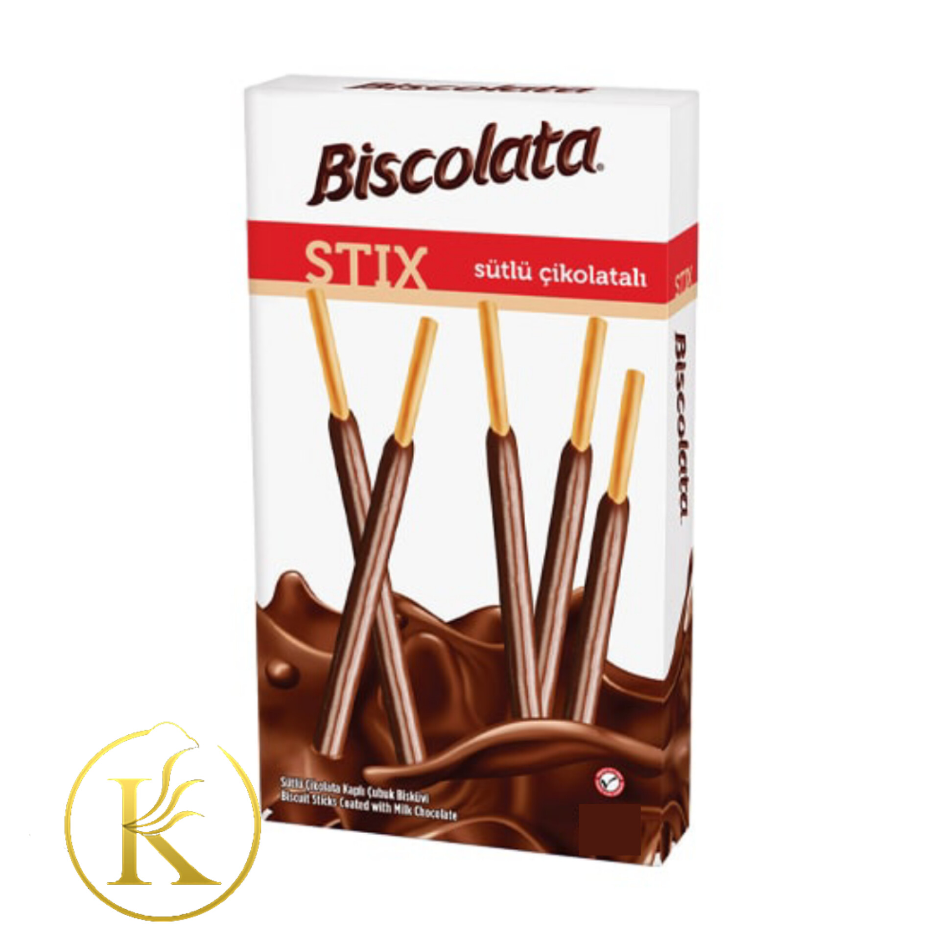 چوب شور شکلات شیری بیسکولاتا (۳۴ گرم) biscolata