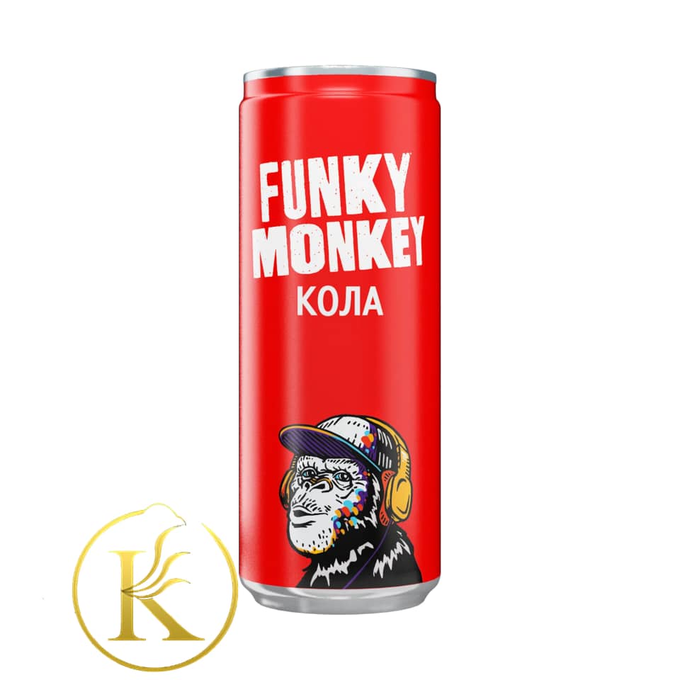نوشیدنی انرژی زا فانکی مانکی کولا کلاسیک 330 میل funky monkey