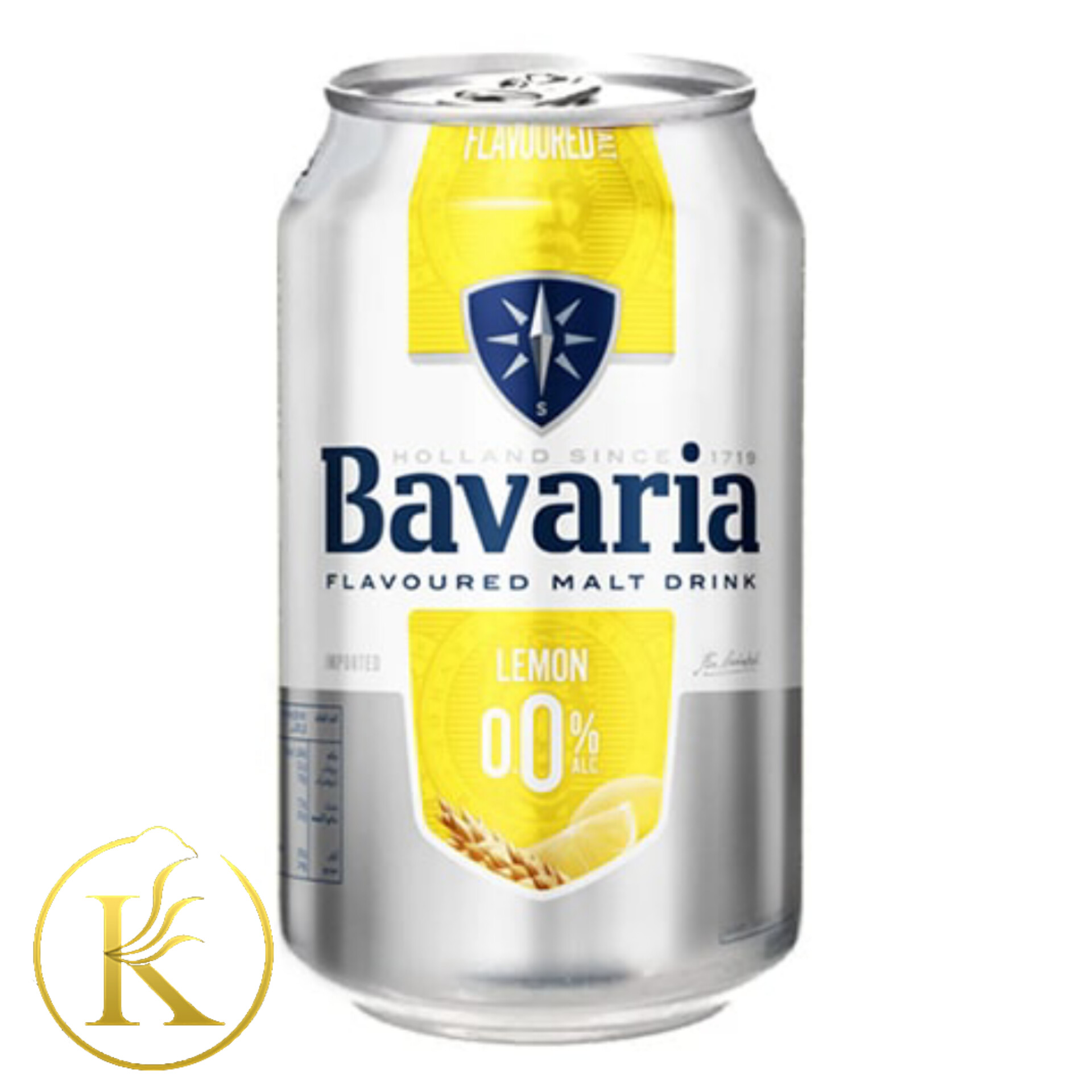 نوشیدنی آبجو بدون الکل باواریا طعم لیمو ۳۳۰ میل bavaria