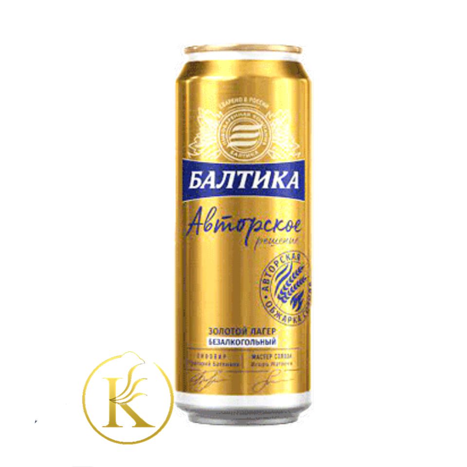 نوشیدنی ماءالشعیر خارجی بالتیکا طلایی روسی baltika (500 میل) بدون الکل