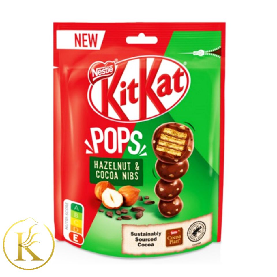 شکلات توپی فندقی کیت کت با مغز ویفر (110 گرم) kitkat pops