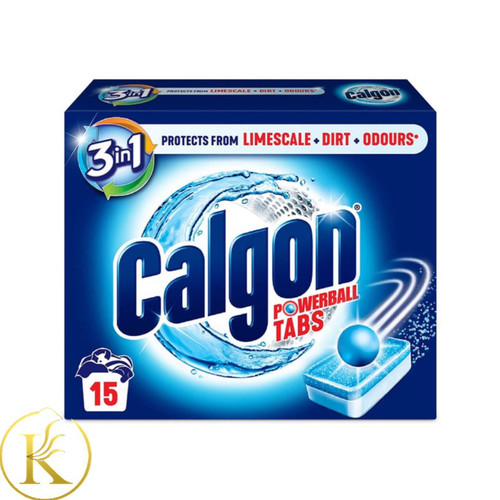 قرص جرم گیر ماشین لباسشویی کالگون مدل 3X1 بسته 15 عددی Calgon washing machine