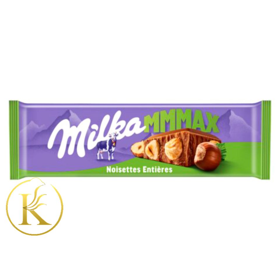 شکلات تخته ای فندقی تریپل مکس میلکا (300گرم) milka max