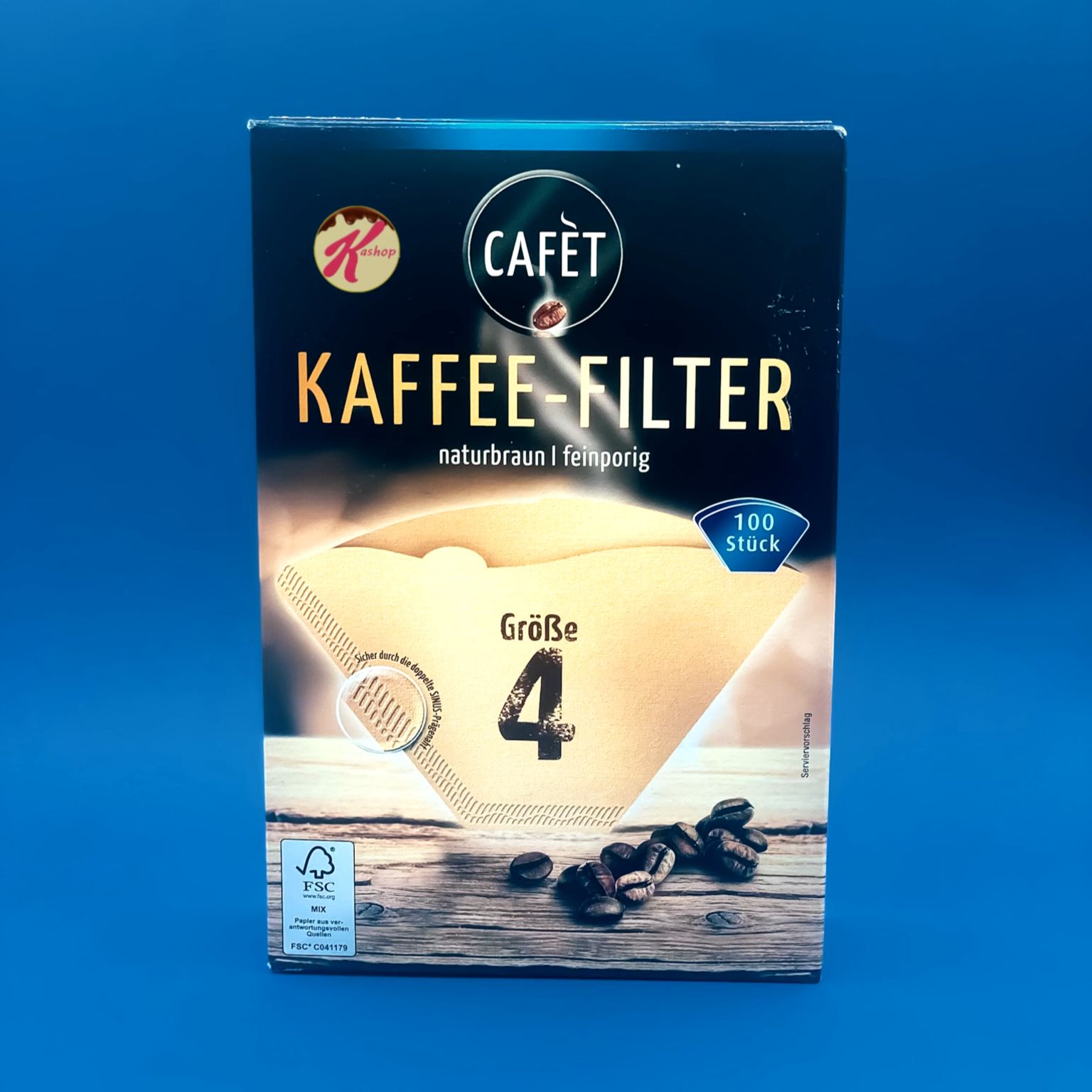 فیلتر قهوه دمی آلمانی CAFÉT بسته ۱۰۰ عددی