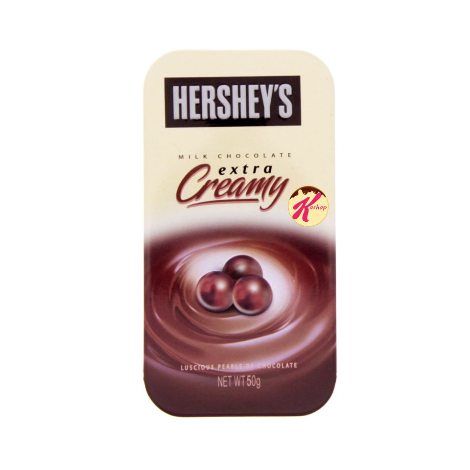 شکلات توپی شیری هرشیز مدل extra creamy (۵۰ گرم) hersheys
