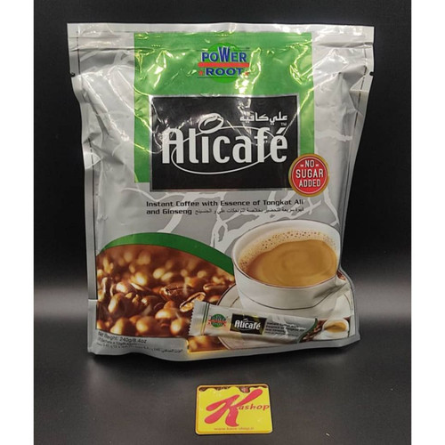 قهوه فوری علی کافه مدل بدون شکر و همراه جنسینگ 20 عددی (240 گرم) Alicafe