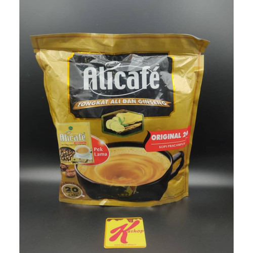 قهوه فوری علی کافه مدل طلایی جنسینگ 20 عددی (400 گرم) Alicafe