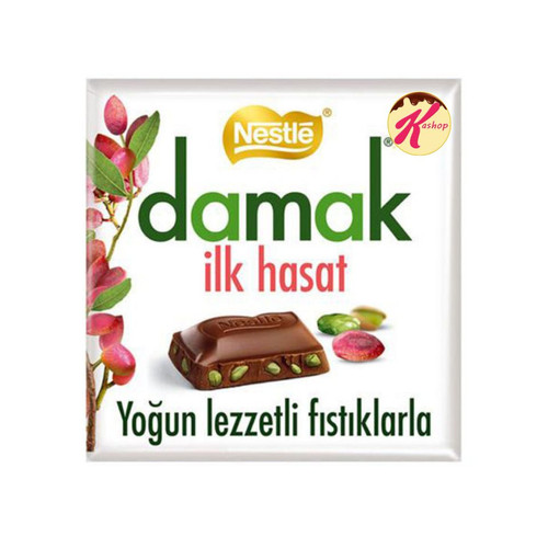 شکلات داماک شیری همراه پسته تازه (60 گرم) NESTLE Damak