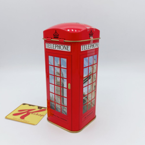 چای جعبه فلزی احمد مدل 2 باجه تلفن لندن 20 عددی Ahmad tea